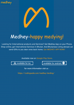 Medhey- Your shopping partner