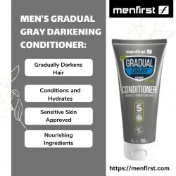 Men’s Gradual Gray Darkening Conditioner: Darkens, Smooths, and Conditions Hair
