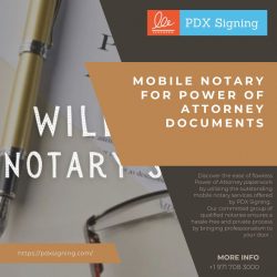 Mobile Notary for Power of Attorney Documents