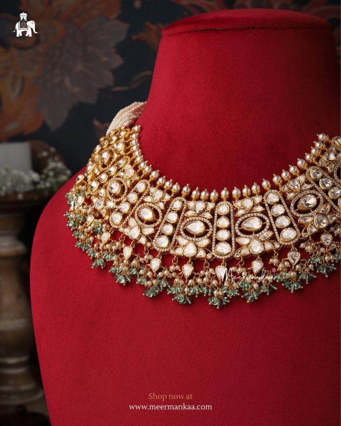 Bridal Necklace Gold Set