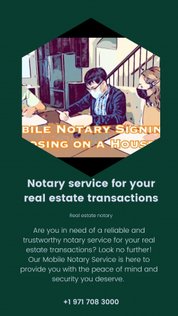 Notary service for your real estate transactions