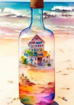 The Bottle Of Sandy Dreams | Metal Poster