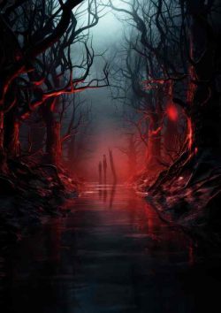 Moonlit Forest Nocturnal Beauty Unveiled | Metal Poster