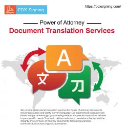 Power of Attorney Document Translation Services