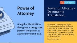 Power of Attorney Documents Translation