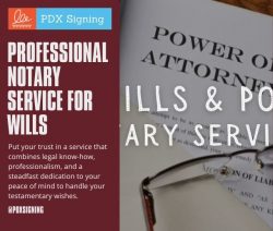 Professional Notary Service for Wills