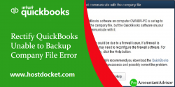 QuickBooks Unable to Backup Company File Error – How to Fix It?