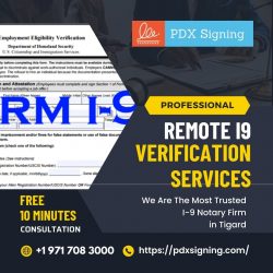 Remote I-9 verification services