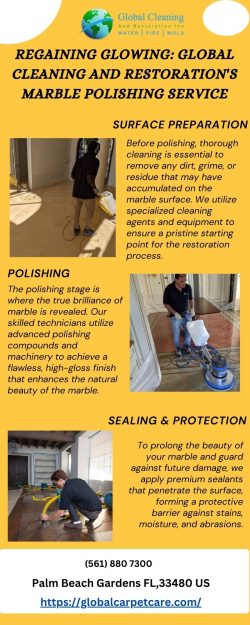 Restoring Brilliance: Marble Polishing Service By Global Cleaning and Restoration