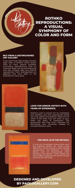 Rothko Reproductions – A Visual Symphony of Color and Form