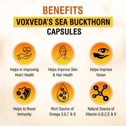 Sea Buckthorn Capsules Rich in Omega 3, 6, 7 & 9 – Immunity Booster