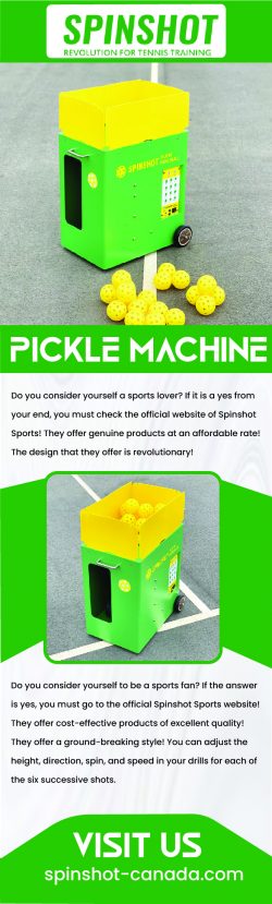 Spinshot Sports Has The Best Pickleball Machine Around!