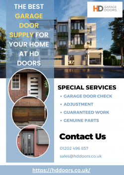 High-Quality Garage Door Supply Services by HD Doors