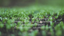 The Vital Role of Regenerative Farming in Securing America’s Agricultural Future