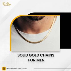 Solid gold chains for men