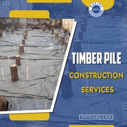 Premier Timber Pile Construction Services by Marine Bulkheading Inc.