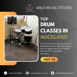 Top Drum Classes in Auckland Choose Able Music Studio
