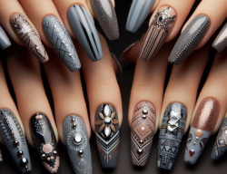 Chic Elegance: Exploring the Trendy World of Grey Nail Designs