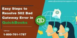 Fix QuickBooks Online 502 Bad Gateway Errors
