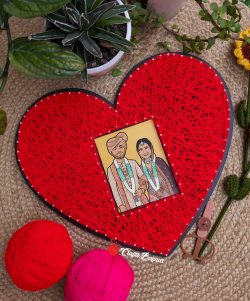 Heart Of Love String Art – Personalised Valentine’s Day Gift – Craftsbazaar