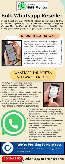 Bulk Whatsapp Reseller – WhatsApp SMS Myntra