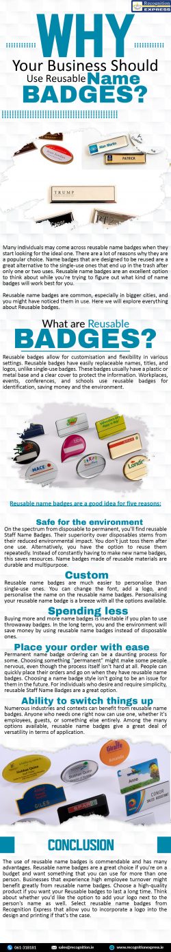 Why Your Business Should Use Reusable Name Badges?