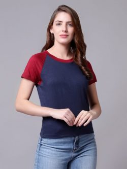 Round Neck Cotton Red T-Shirt
