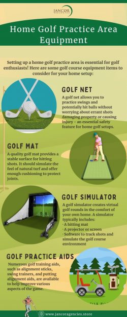 Home Golf Practice Area Equipment