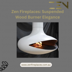 Zen Fireplaces: Suspended Wood Burner Elegance