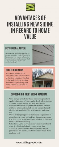 Advantages of Installing New Siding In Regard to Home Value