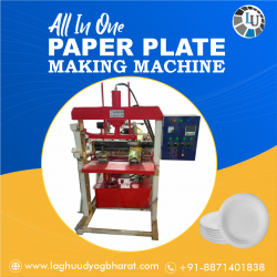 Boost Business Efficiency with Laghu Udyog’s All-in-One Dona Plate Making Machine in Bhopal