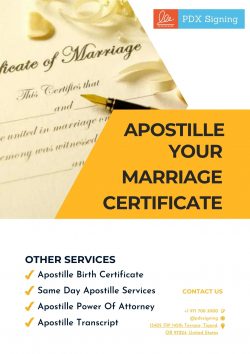 Apostille Your Marriage Certificate