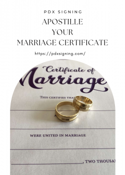Apostille Your Marriage certificate