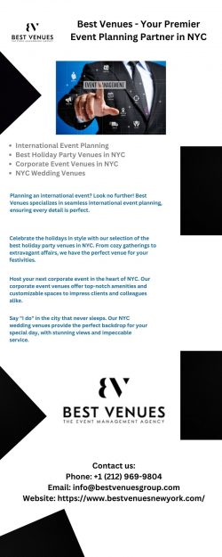 Best Venues – Your Premier Event Planning Partner in NYC