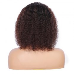 Bob Curly 12 inches Lace Front with machine made part Wig