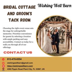 Charming Bridal Cottage and Groom’s Tack Room at Wishing Well Barn