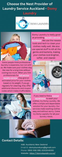 Choose the Nest Provider of Laundry Service Auckland – Domy Laundry