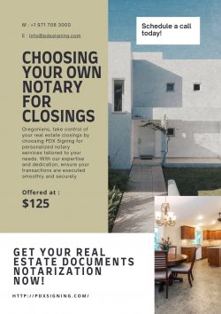 Choosing your own notary for real estate closings