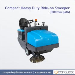 Compact heavy-duty ride-on sweeper-1300mm path