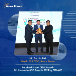 Congratulations to Mr. Sachin Bali: Smart CISO Award Winner in Solar Power Innovation!