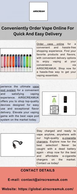 Choose The Right Place To Order vape online
