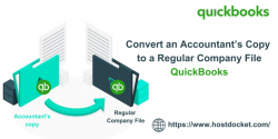 convert an accountants copy to a regular company file in quickbooks