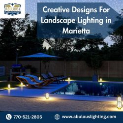 Creative Designs For Landscape Lighting in Marietta