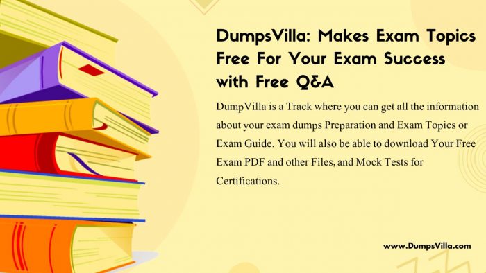 DumpsVilla: Your Path to Certification Success Simplified