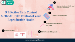 5 Effective Birth Control Methods Take Control of Your Reproductive Health