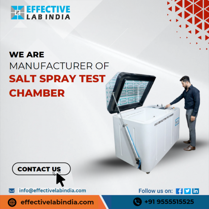 Using a salt spray chamber to conduct precise corrosion-resistant coating testing