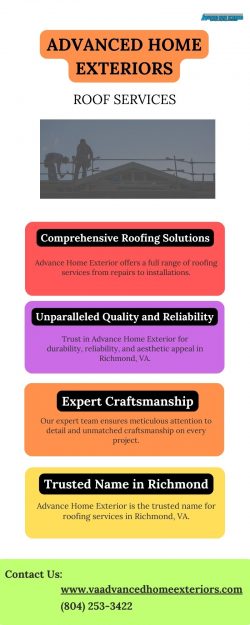Elevate Your Roofing Experience with Advance Home Exterior in Richmond, VA