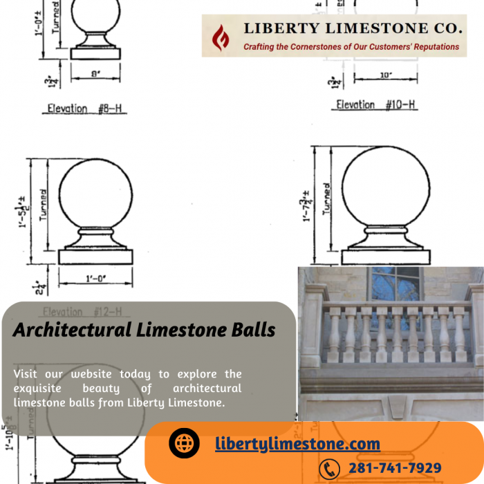 Enhance Your Property with Architectural Limestone Balls from Liberty Limestone