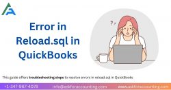 Error in Reload.sql in QuickBooks Accounting Software