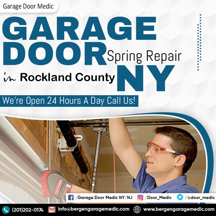Garage Door Spring Repair in Rockland County NY